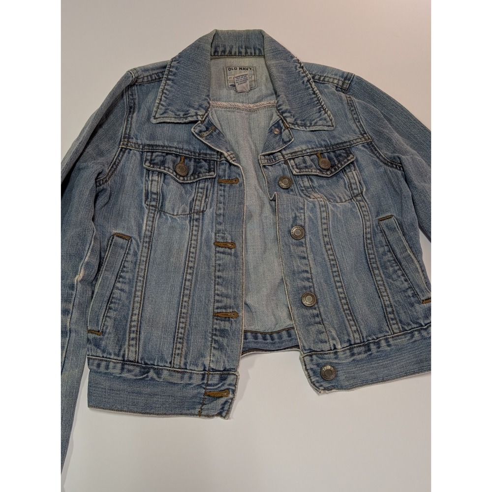Old Navy Womens Denim Jacket Size XS Blue Jean Trucker